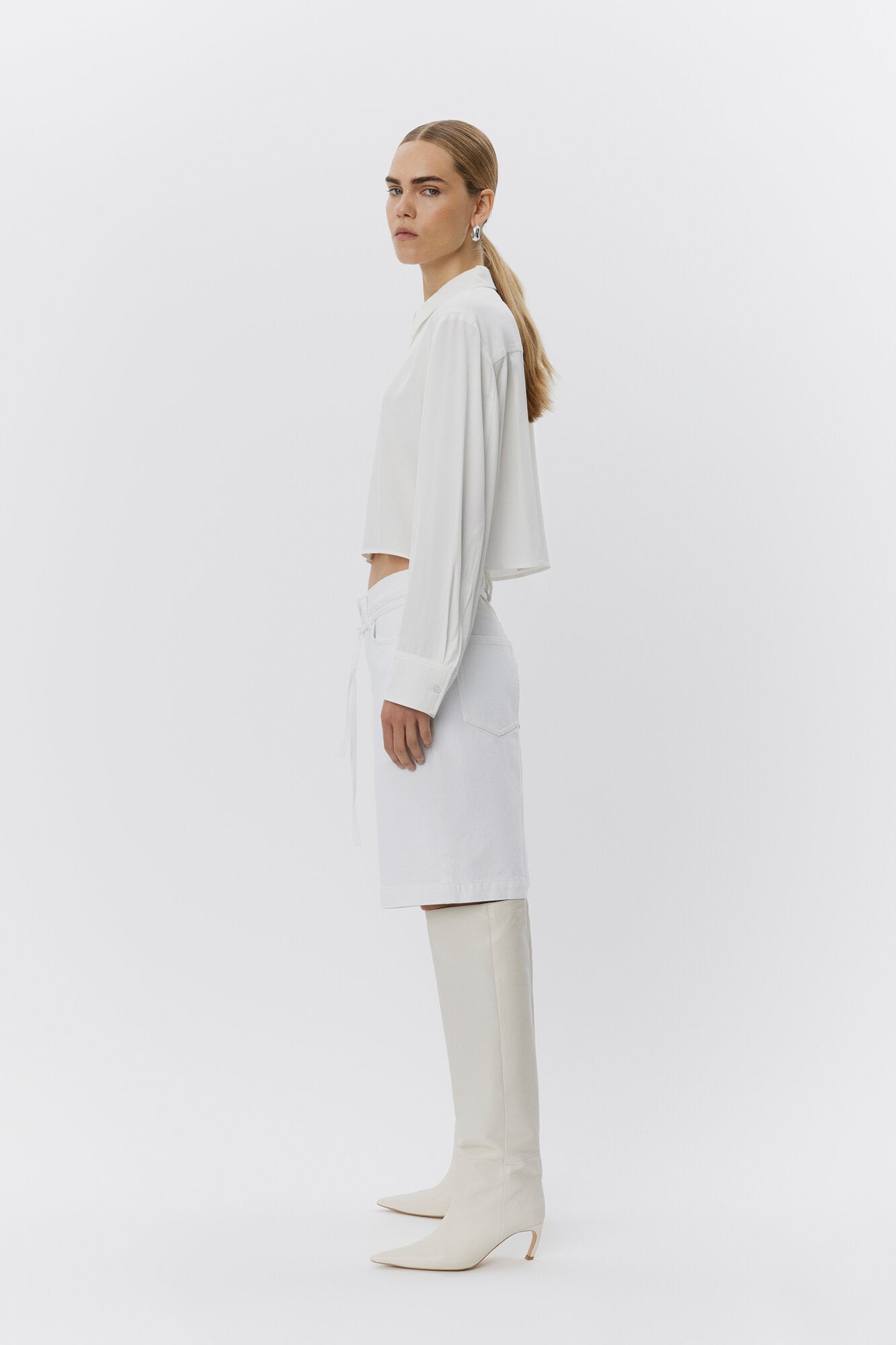 Elijah denim shorts - hvid